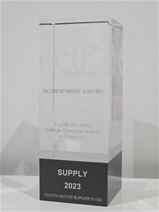 Achievement Award in Supply  - Toyota Motor Europe 2023