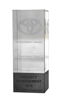 Supplier Award For Achievement in Project Management Toyota Motor Europe 2018